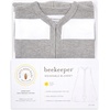 image:imageBurts Bees Baby Infant Wearable Blanket Organic Cotton Unisex Beekeeper  Light Weight 05 TOG or Medium Weight 15 TOGRugby Stripe Heather Grey