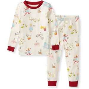image:imageBurts Bees Baby Girls Pajamas 2Piece Tee amp Pant PJ Set 100 Organic Cotton Snug Fit Sizes 12 Months to 12 Years PJs12 Days of Christmas
