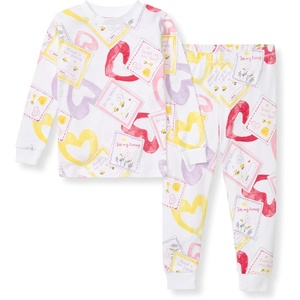 image:imageBurts Bees Baby Girls Pajamas 2Piece Tee amp Pant PJ Set 100 Organic Cotton Snug Fit Sizes 12 Months to 12 Years PJsBee Mine