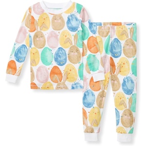 image:imageBurts Bees Baby Girls Pajamas 2Piece Tee amp Pant PJ Set 100 Organic Cotton Snug Fit Sizes 12 Months to 12 Years PJsEaster Friends
