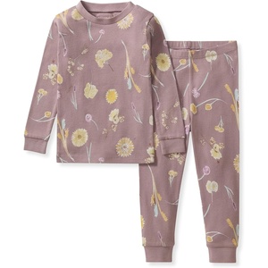 image:imageBurts Bees Baby Girls Pajamas 2Piece Tee amp Pant PJ Set 100 Organic Cotton Snug Fit Sizes 12 Months to 12 Years PJsFlowers of the Valley 1pack