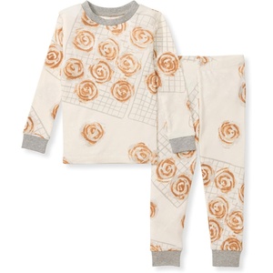 image:imageBurts Bees Baby Girls Pajamas 2Piece Tee amp Pant PJ Set 100 Organic Cotton Snug Fit Sizes 12 Months to 12 Years PJsGooey Cinnamon Rolls