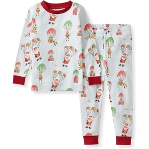 image:imageBurts Bees Baby Girls Pajamas 2Piece Tee amp Pant PJ Set 100 Organic Cotton Snug Fit Sizes 12 Months to 12 Years PJsSanta in the Sky