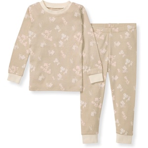 image:imageBurts Bees Baby Girls Pajamas 2Piece Tee amp Pant PJ Set 100 Organic Cotton Snug Fit Sizes 12 Months to 12 Years PJsWhimsical Floral