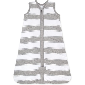image:imageBurts Bees Baby Infant Wearable Blanket Organic Cotton Unisex Beekeeper  Light Weight 05 TOG or Medium Weight 15 TOGQuilted Grey Rugby