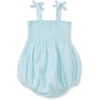 image:imageBurts Bees Baby Girls Bubble Romper 100 Organic Cotton Onepiece Shortall and Layette Girl OutfitBlue Dotted Muslin