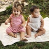 image:imageBurts Bees Baby Girls Bubble Romper 100 Organic Cotton Onepiece Shortall and Layette Girl OutfitCherry Chunky Slub