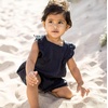 image:imageBurts Bees Baby Girls Bubble Romper 100 Organic Cotton Onepiece Shortall and Layette Girl OutfitDotted Muslin