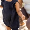 image:imageBurts Bees Baby Girls Bubble Romper 100 Organic Cotton Onepiece Shortall and Layette Girl OutfitDotted Muslin