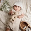 image:imageBurts Bees Baby Girls Bubble Romper 100 Organic Cotton Onepiece Shortall and Layette Girl OutfitFossil Dotted Muslin