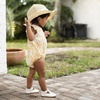 image:imageBurts Bees Baby Girls Bubble Romper 100 Organic Cotton Onepiece Shortall and Layette Girl OutfitLeafy Jungle