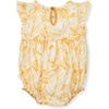 image:imageBurts Bees Baby Girls Bubble Romper 100 Organic Cotton Onepiece Shortall and Layette Girl OutfitLeafy Jungle