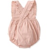 image:imageBurts Bees Baby Girls Bubble Romper 100 Organic Cotton Onepiece Shortall and Layette Girl OutfitRose Check Gauze