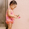 image:imageBurts Bees Baby Girls Bubble Romper 100 Organic Cotton Onepiece Shortall and Layette Girl OutfitTransparent Jungle