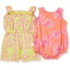 image:imageBurts Bees Baby Girls Bubble Romper 100 Organic Cotton Onepiece Shortall and Layette Girl OutfitTransparent Jungle