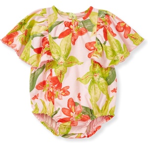 image:imageBurts Bees Baby Girls Bubble Romper 100 Organic Cotton Onepiece Shortall and Layette Girl OutfitAustralian Blooms