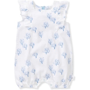 image:imageBurts Bees Baby Girls Bubble Romper 100 Organic Cotton Onepiece Shortall and Layette Girl OutfitCoral