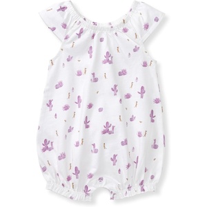 image:imageBurts Bees Baby Girls Bubble Romper 100 Organic Cotton Onepiece Shortall and Layette Girl OutfitDesert Life