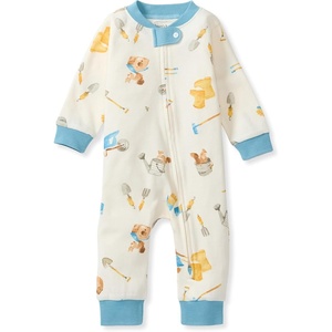 image:imageBurts Bees Baby Unisex Sleep and Play PJs 100 Organic Cotton OnePiece Zip Front Footless Loose Fit Footie PajamasGarden Chores