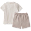 image:imageBurts Bees Baby Boys Shirt and Pant Set Top amp Shorts Outfit Bundle 100 Organic CottonChunky Slub Polo Set