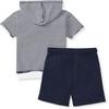 image:imageBurts Bees Baby Boys Shirt and Pant Set Top amp Shorts Outfit Bundle 100 Organic CottonClassic Stripe