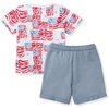 image:imageBurts Bees Baby Boys Shirt and Pant Set Top amp Shorts Outfit Bundle 100 Organic CottonMajestic Flags