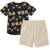 image:imageBurts Bees Baby Boys Shirt and Pant Set Top amp Shorts Outfit Bundle 100 Organic CottonUsa