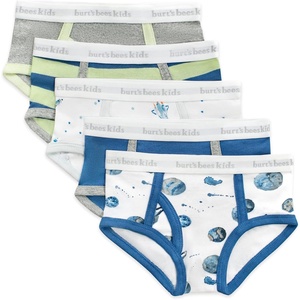image:imageBurts Bees Baby Boys Underwear Set  Breathable 100 Organic Cotton Undies Pack of 5 for Toddler 2T to 8 Years OldSpace Shuttles
