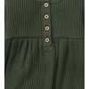 image:imageBurts Bees Baby Girls Long Sleeve Jumpsuit 100 Organic Cotton OnePiece Outfit CoverallDark Jade Thermal