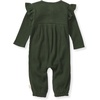 image:imageBurts Bees Baby Girls Long Sleeve Jumpsuit 100 Organic Cotton OnePiece Outfit CoverallDark Jade Thermal