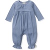 image:imageBurts Bees Baby Girls Long Sleeve Jumpsuit 100 Organic Cotton OnePiece Outfit CoverallDusty Indigo