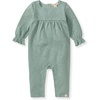 image:imageBurts Bees Baby Girls Long Sleeve Jumpsuit 100 Organic Cotton OnePiece Outfit CoverallJade Chunky Slub
