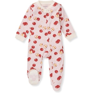 image:imageBurts Bees Baby Boys Footless Pajamas Sleep and Play Loose Fit 100 Organic Cotton Soft Onepiece PJsApple Orchard
