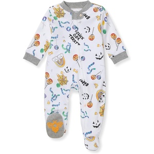 image:imageBurts Bees Baby Boys Footless Pajamas Sleep and Play Loose Fit 100 Organic Cotton Soft Onepiece PJsHalloween Treats
