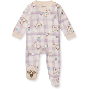 image:imageBurts Bees Baby Boys Footless Pajamas Sleep and Play Loose Fit 100 Organic Cotton Soft Onepiece PJsLittle Moo