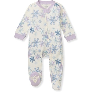 image:imageBurts Bees Baby Boys Footless Pajamas Sleep and Play Loose Fit 100 Organic Cotton Soft Onepiece PJsSnowflake Flurries