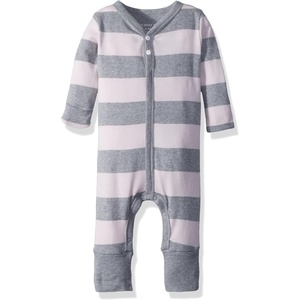 image:imageBurts Bees Baby Girls Long Sleeve Jumpsuit 100 Organic Cotton OnePiece Outfit CoverallBlossom Rugby Stripe