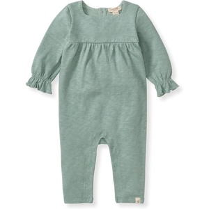 image:imageBurts Bees Baby Girls Long Sleeve Jumpsuit 100 Organic Cotton OnePiece Outfit CoverallJade Chunky Slub