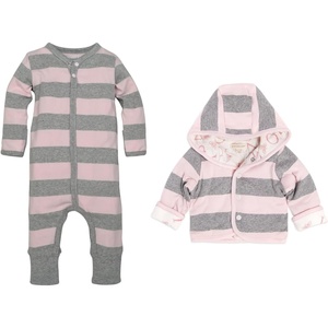image:imageBurts Bees Baby Girls Long Sleeve Jumpsuit 100 Organic Cotton OnePiece Outfit CoverallPink Jumpsuit  Jacket Set