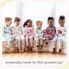 image:imageBurts Bees Baby Organic Cotton Pajamas for Boys 100 Cotton Pajama Set for Toddlers and Kids Soft and Stretchable FabricBlue Rugby Stripe