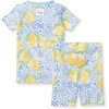 image:imageBurts Bees Baby Unisex Cotton Pajamas 2Piece Short Sleeve Tee amp ShortsLemon Tiles