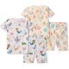 image:imageBurts Bees Baby Unisex Cotton Pajamas 2Piece Short Sleeve Tee amp ShortsSnorkeling Friends  Beachcomber