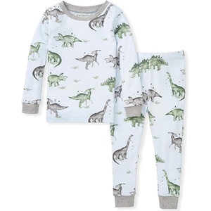 image:imageBurts Bees Baby Organic Cotton Pajamas for Boys 100 Cotton Pajama Set for Toddlers and Kids Soft and Stretchable FabricHappy Herbivores