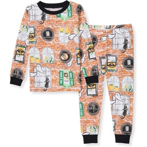 image:imageBurts Bees Baby Organic Cotton Pajamas for Boys 100 Cotton Pajama Set for Toddlers and Kids Soft and Stretchable FabricHaunted Castle