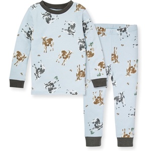 image:imageBurts Bees Baby Organic Cotton Pajamas for Boys 100 Cotton Pajama Set for Toddlers and Kids Soft and Stretchable FabricMr Moo