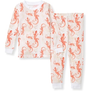 image:imageBurts Bees Baby Organic Cotton Pajamas for Boys 100 Cotton Pajama Set for Toddlers and Kids Soft and Stretchable FabricWatercolor Gecko