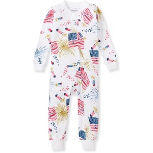 image:imageBurts Bees Baby Unisex Footless Sleeper Pajama 100 Organic Cotton SnugFit 1Piece ZipUp Jumpsuit for ToddlersFirecrackers
