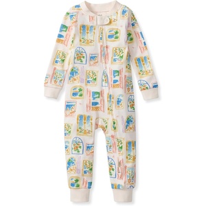 image:imageBurts Bees Baby Unisex Footless Sleeper Pajama 100 Organic Cotton SnugFit 1Piece ZipUp Jumpsuit for ToddlersSeaside View