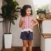 image:imageBurts Bees Baby Baby Girls Sleeveless Top and Shorts Set Tunic and Shorts Bundle 100 Organic CottonStars  Stripes