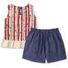image:imageBurts Bees Baby Baby Girls Sleeveless Top and Shorts Set Tunic and Shorts Bundle 100 Organic CottonStars  Stripes